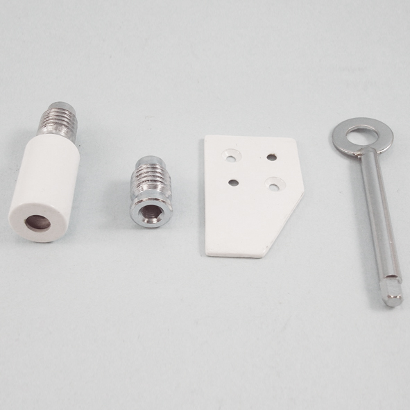 THD085/WH • 028mm • White • Deluxe Surface Sash Stop